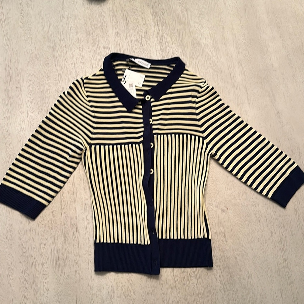 Zara women’s stripped blouse - NWT